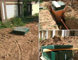 Монтаж септика АКВАЛОС 8 R (h=3,00м) пр