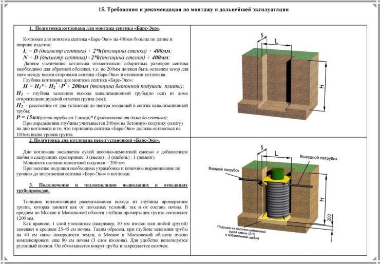 Схема монтажа Барс Эко 8