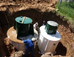 Установка системы канализации для гостиницы