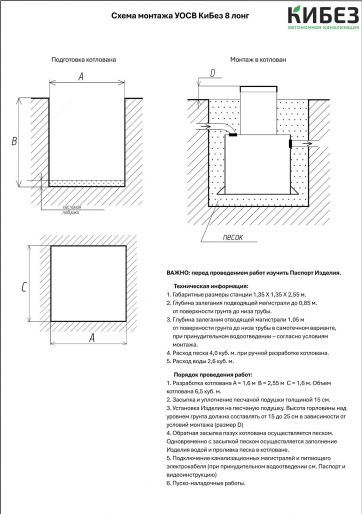 Схема монтажа КиБез 8 Лонг