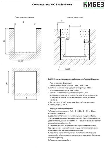 Схема монтажа КиБез 5 Лонг