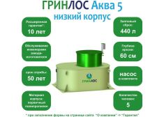 ГРИНЛОС Аква 5 низкий корпус