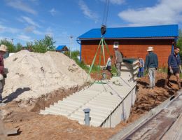 Монтаж ГРИНЛОС Погреб ЛКТ 4500*2000*2000 со входом через люк Комфорт с тамбром